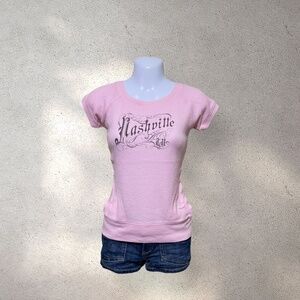 Toppy "Nashville" Pink Top w/ Cute Front Pockets